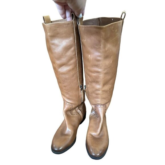 Sam Edelman Prina Whiskey Leather Riding Boots sz(7) - Picture 1 of 12